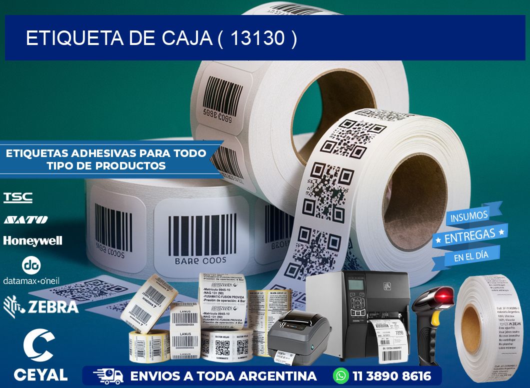 ETIQUETA DE CAJA ( 13130 )