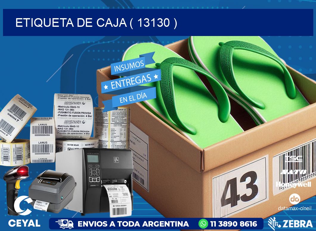 ETIQUETA DE CAJA ( 13130 )