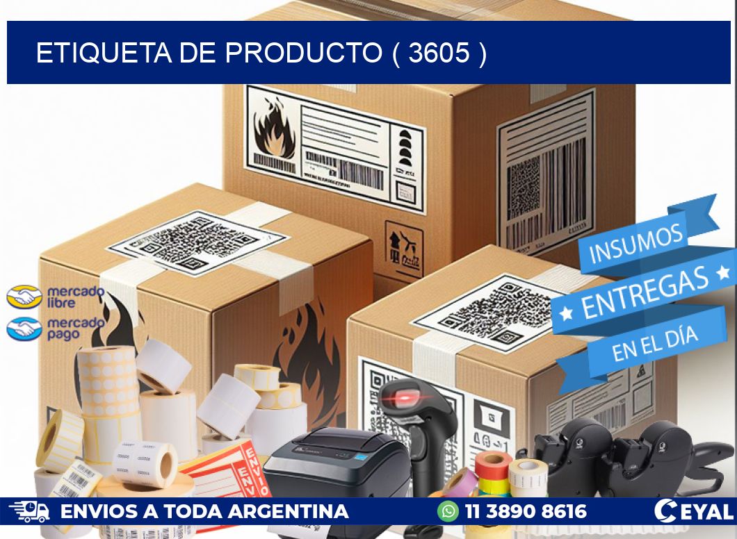 ETIQUETA DE PRODUCTO ( 3605 )