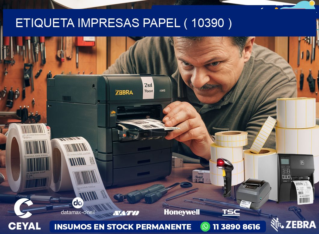 ETIQUETA IMPRESAS PAPEL ( 10390 )