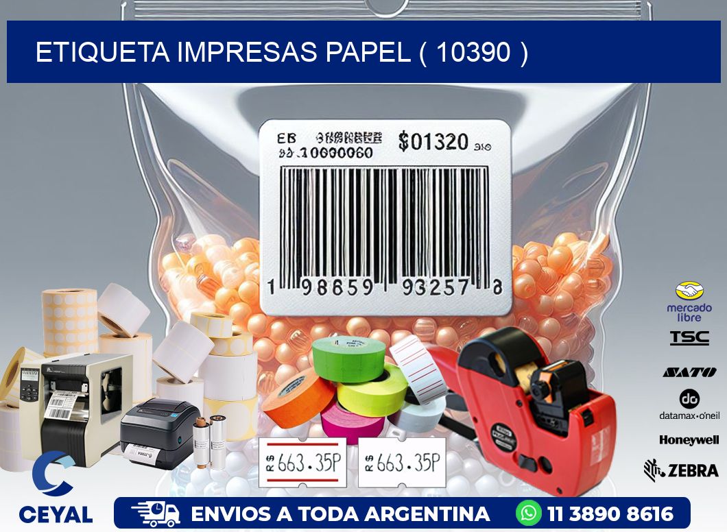 ETIQUETA IMPRESAS PAPEL ( 10390 )