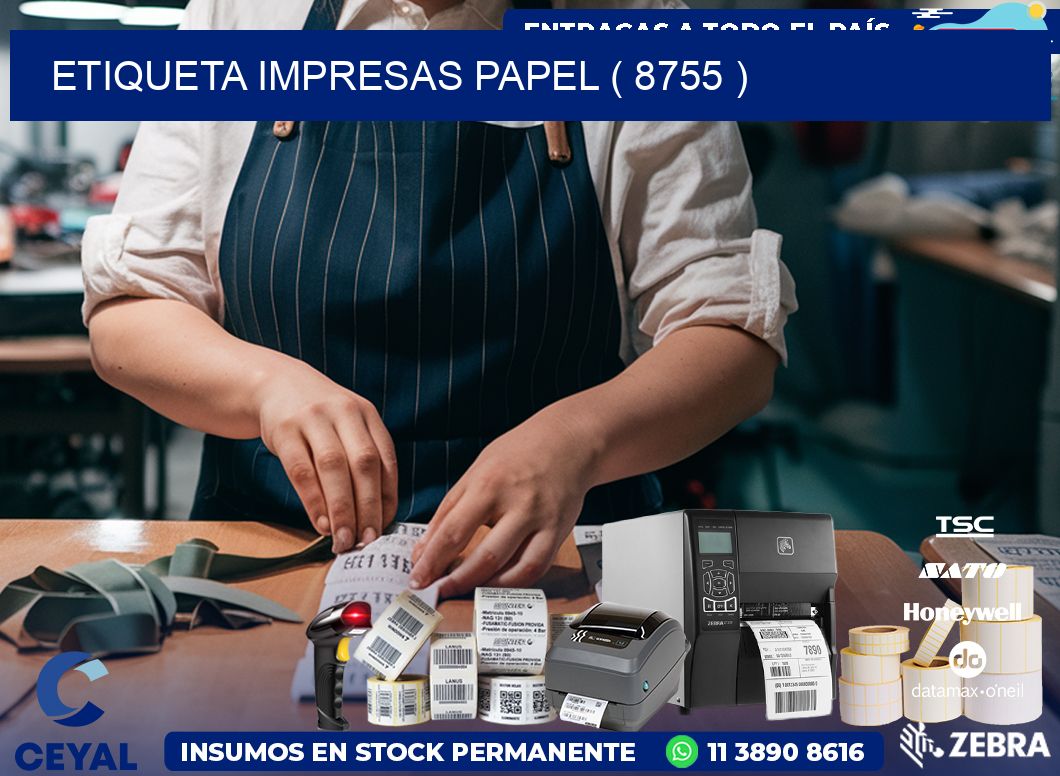 ETIQUETA IMPRESAS PAPEL ( 8755 )