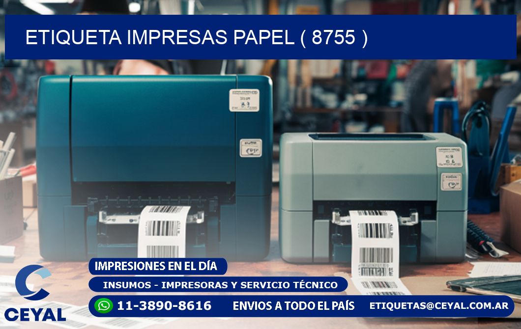 ETIQUETA IMPRESAS PAPEL ( 8755 )