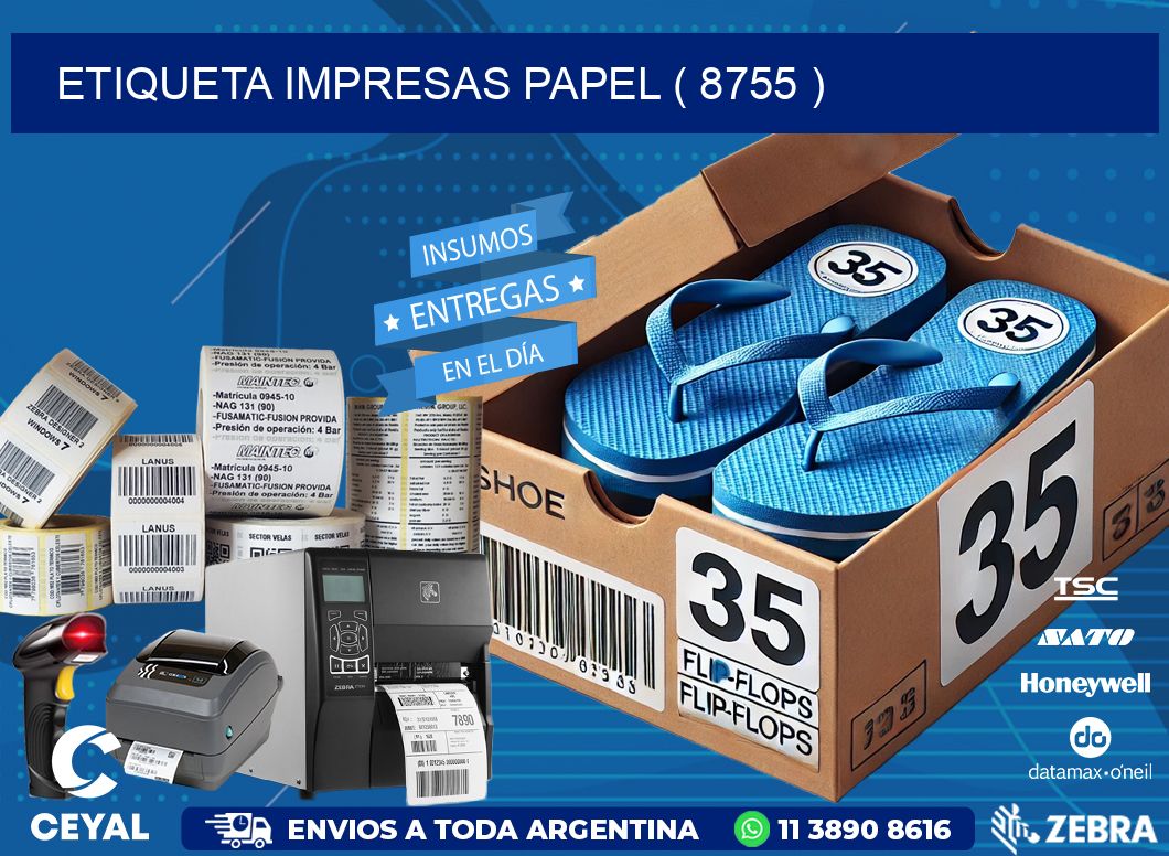 ETIQUETA IMPRESAS PAPEL ( 8755 )