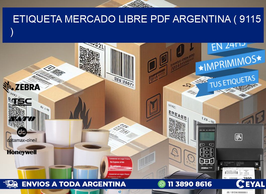 ETIQUETA MERCADO LIBRE PDF ARGENTINA ( 9115 )