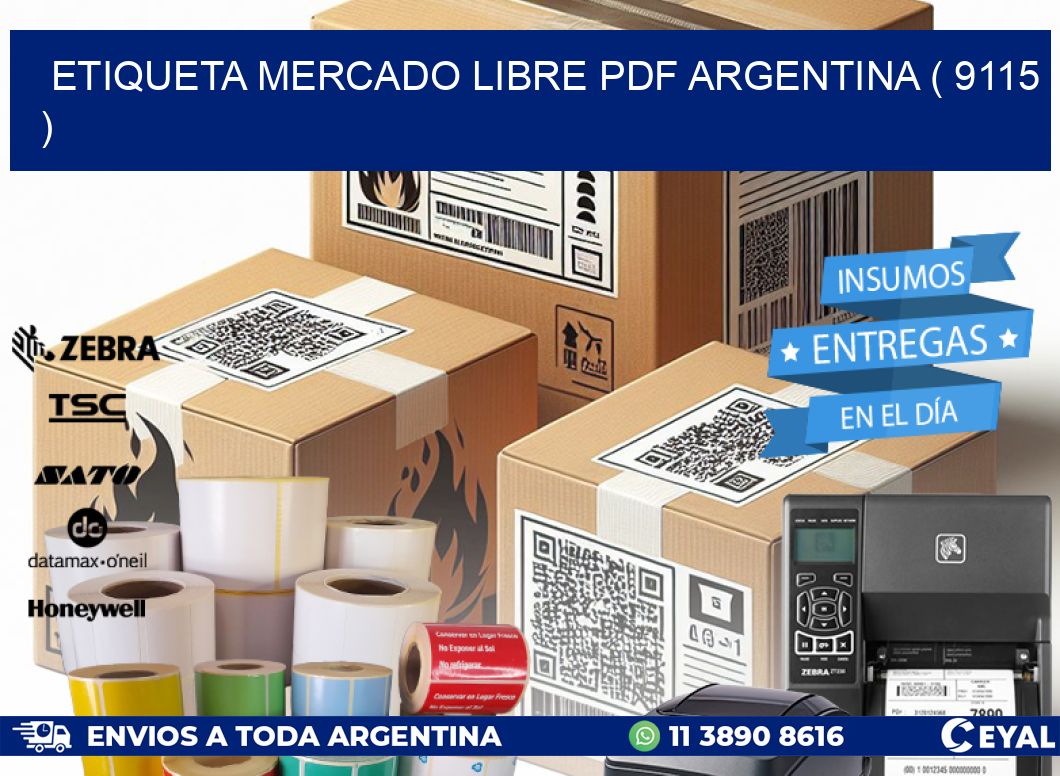 ETIQUETA MERCADO LIBRE PDF ARGENTINA ( 9115 )