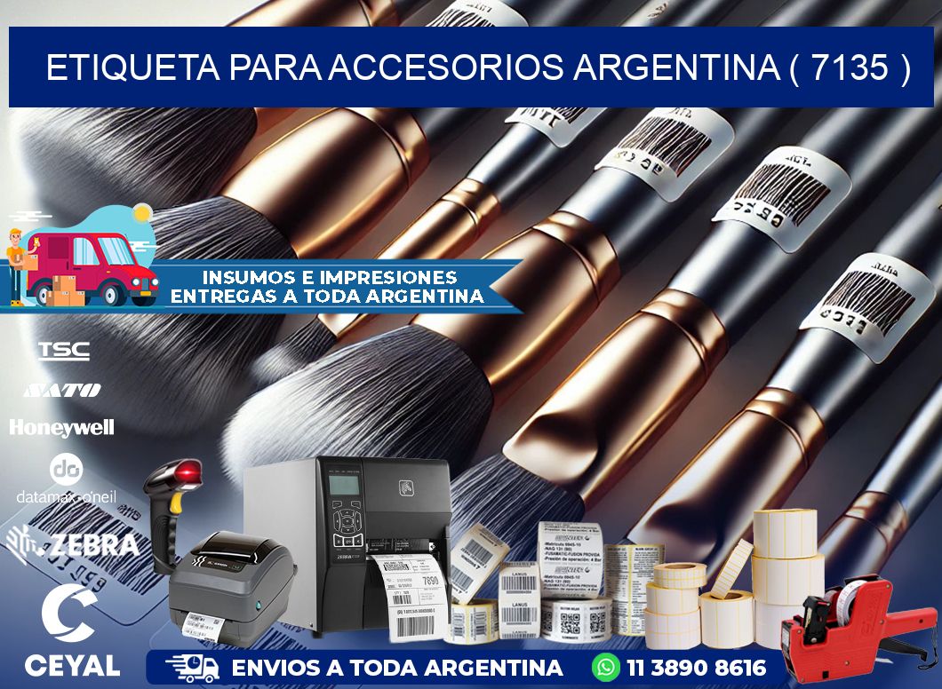 ETIQUETA PARA ACCESORIOS ARGENTINA ( 7135 )