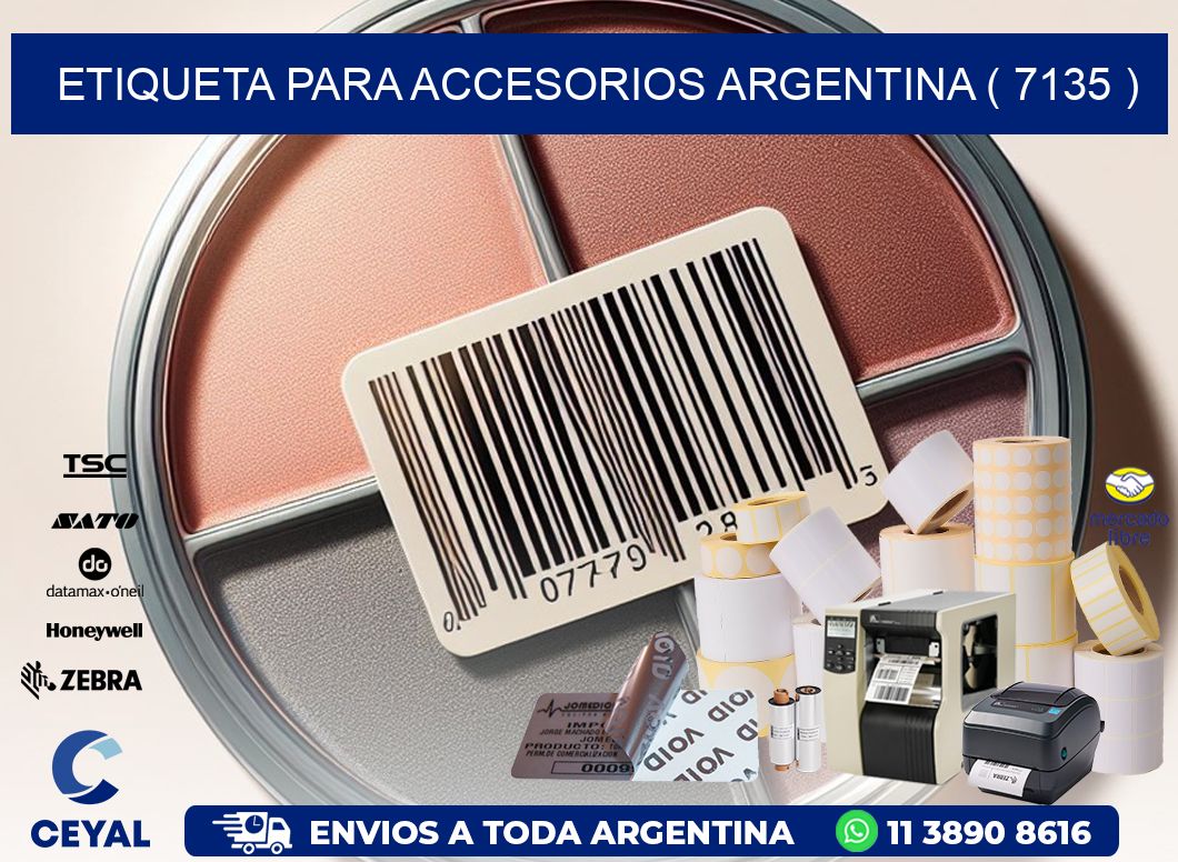 ETIQUETA PARA ACCESORIOS ARGENTINA ( 7135 )