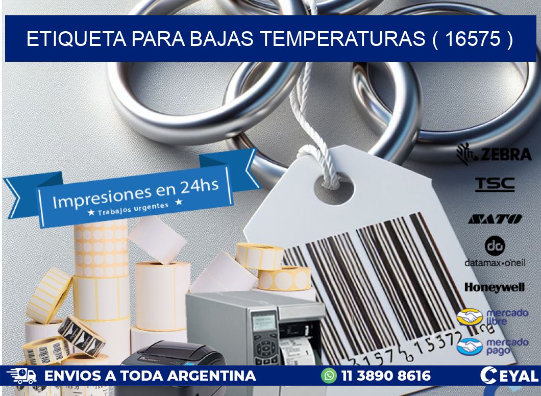 ETIQUETA PARA BAJAS TEMPERATURAS ( 16575 )