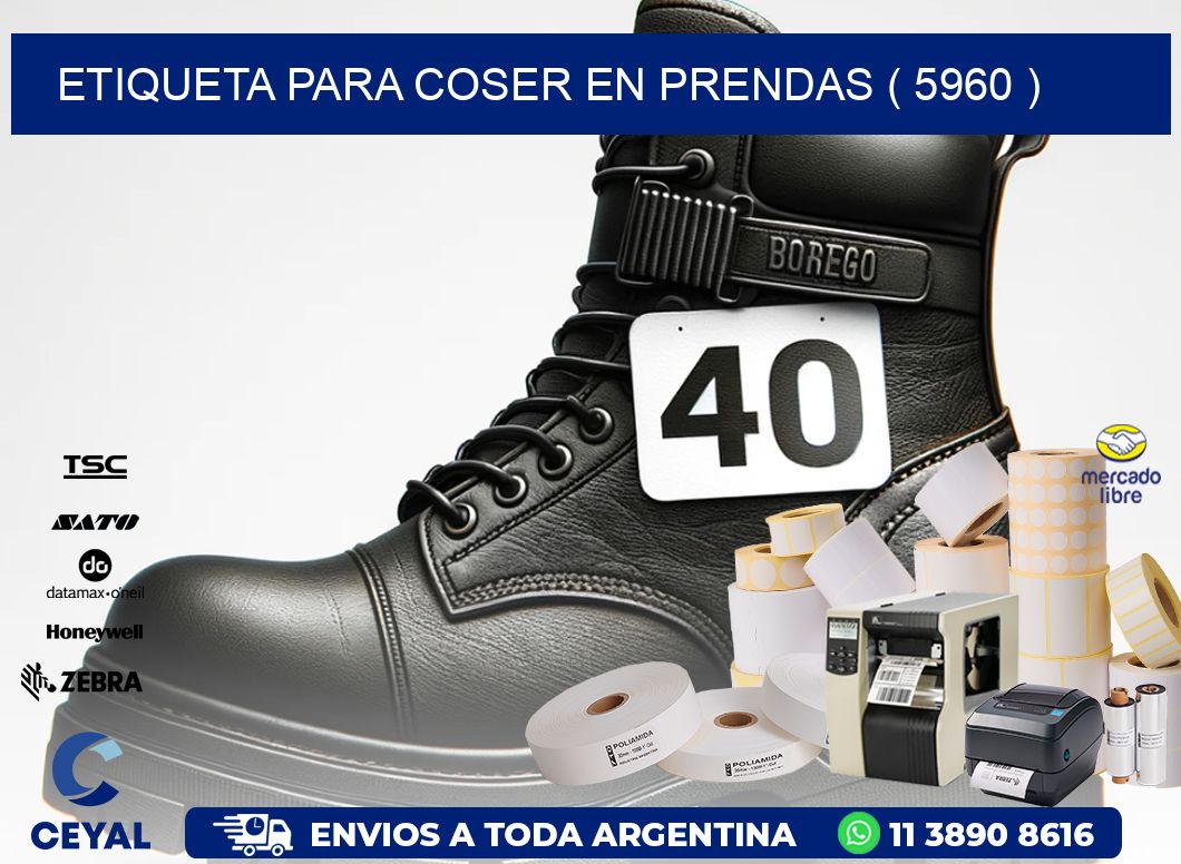 ETIQUETA PARA COSER EN PRENDAS ( 5960 )