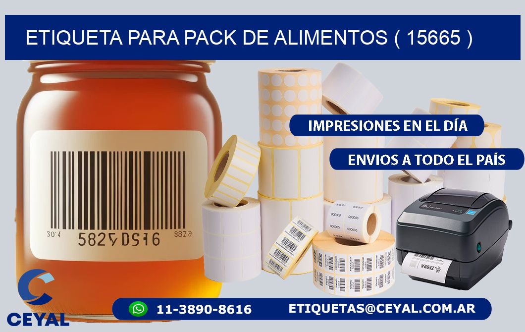 ETIQUETA PARA PACK DE ALIMENTOS ( 15665 )