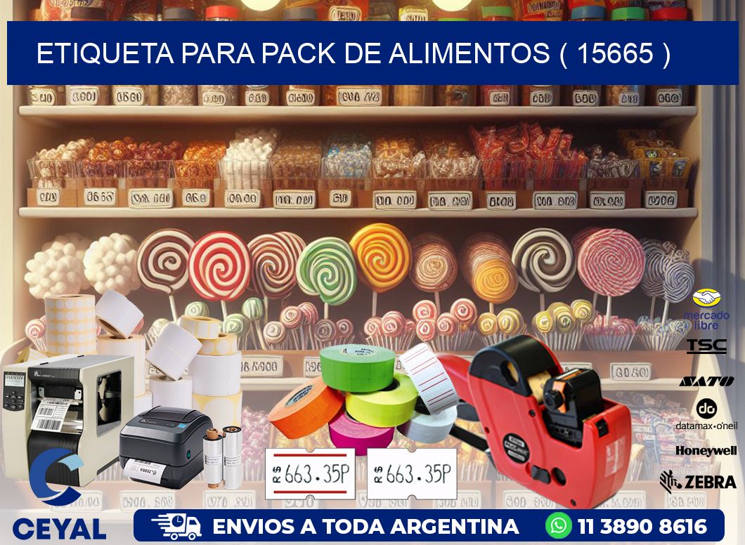 ETIQUETA PARA PACK DE ALIMENTOS ( 15665 )