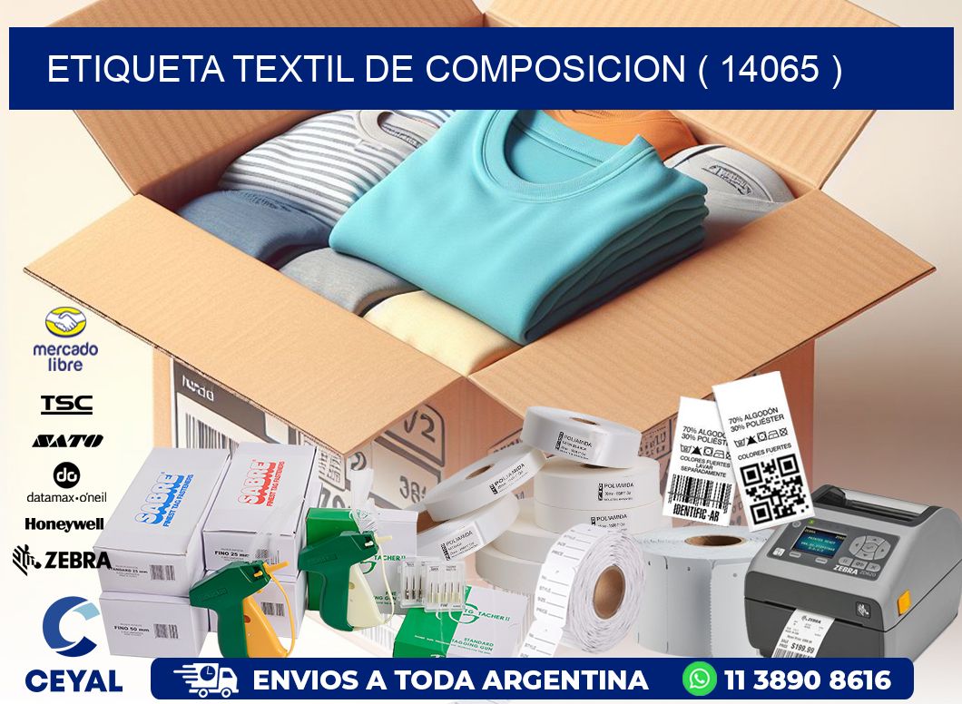 ETIQUETA TEXTIL DE COMPOSICION ( 14065 )