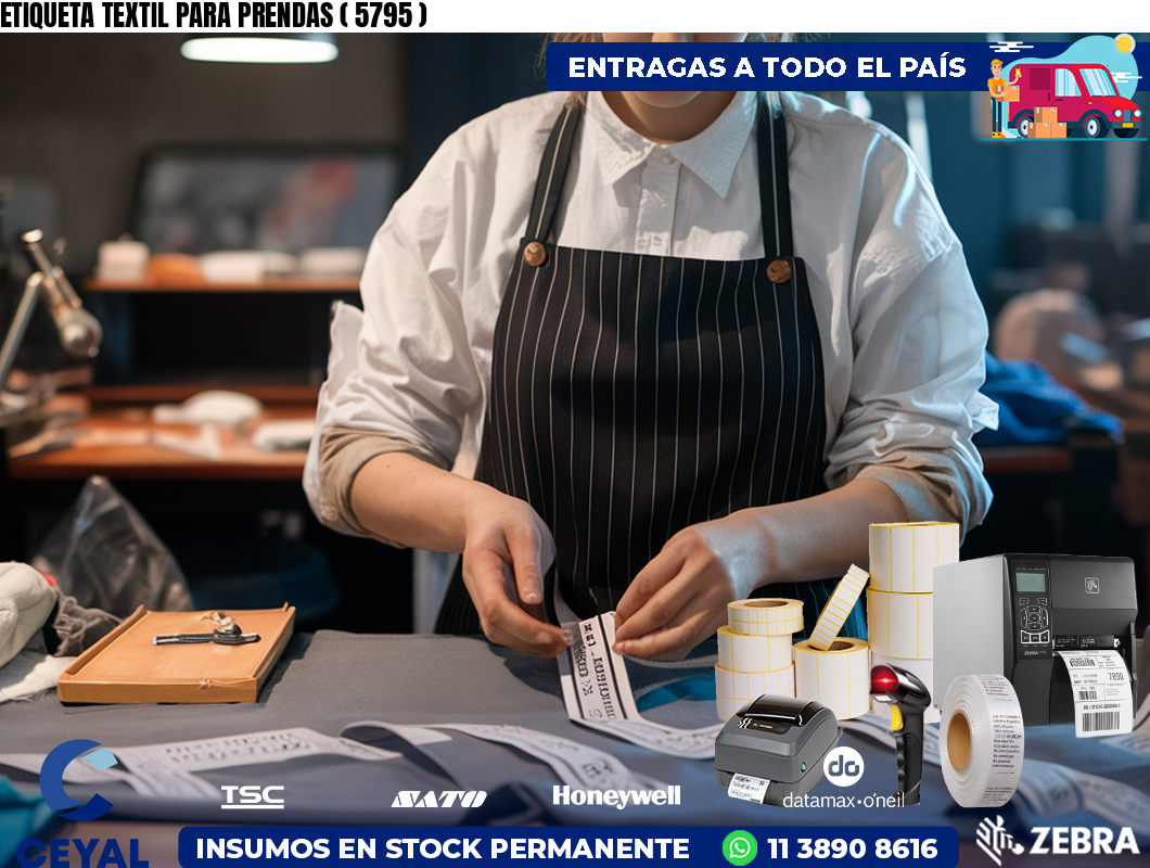 ETIQUETA TEXTIL PARA PRENDAS ( 5795 )