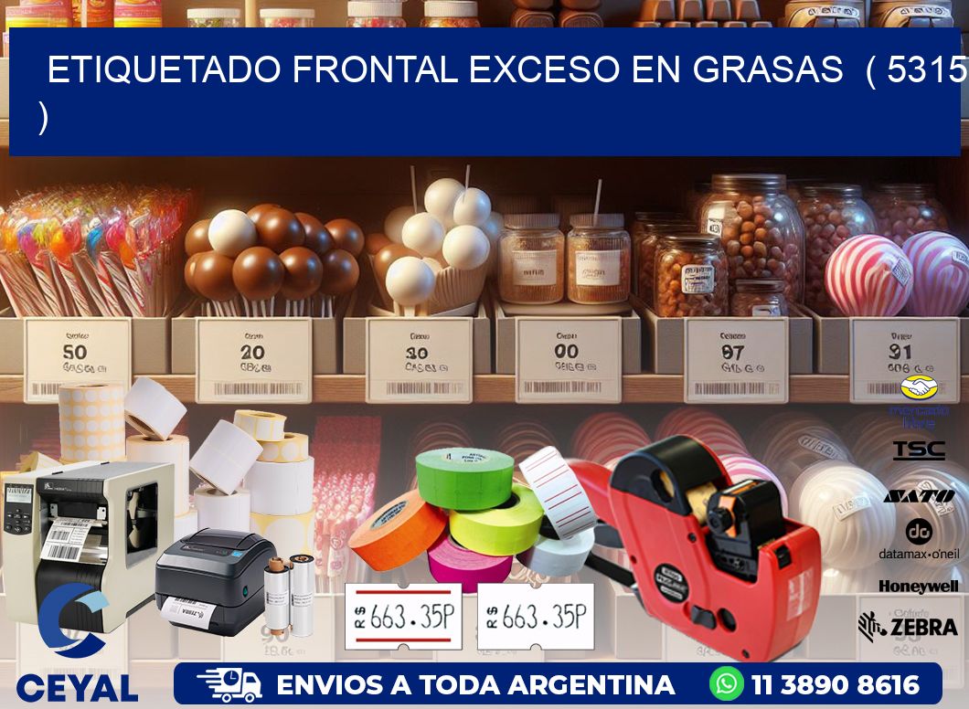 ETIQUETADO FRONTAL EXCESO EN GRASAS ( 5315 )