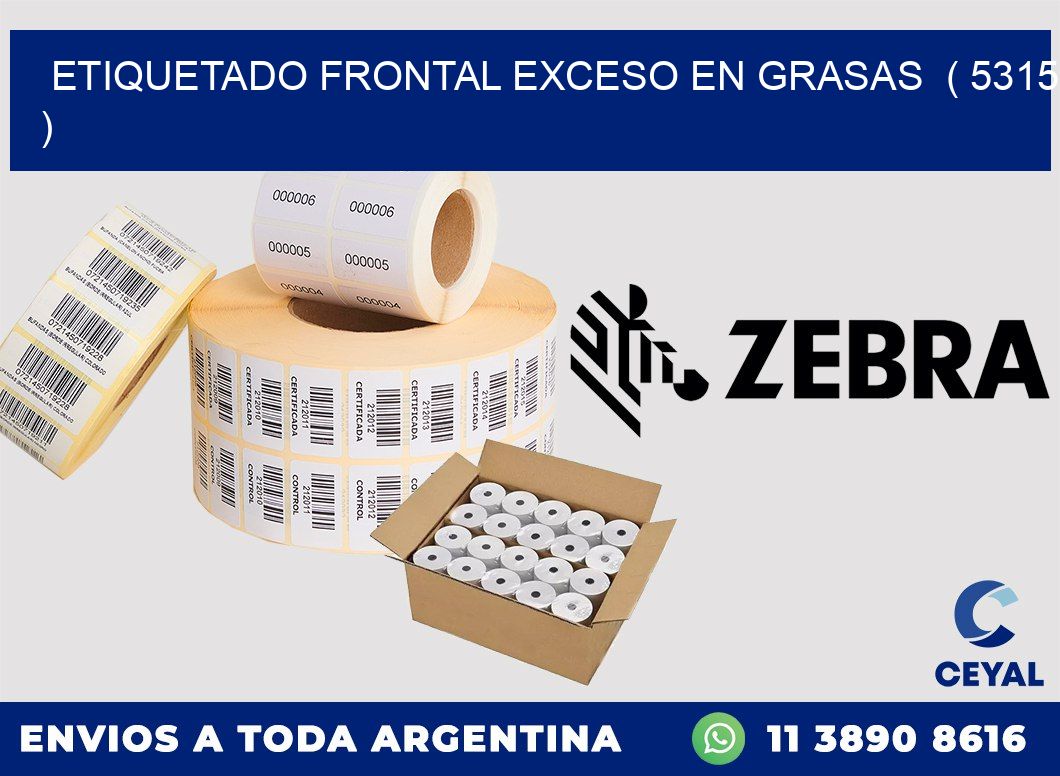 ETIQUETADO FRONTAL EXCESO EN GRASAS ( 5315 )