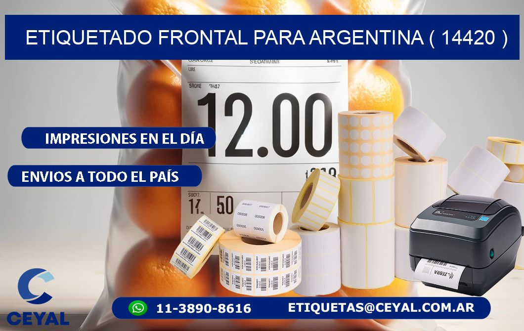ETIQUETADO FRONTAL PARA ARGENTINA ( 14420 )