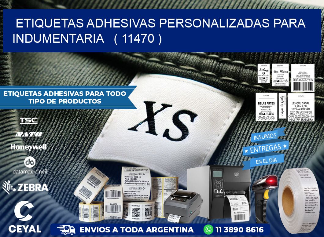 ETIQUETAS ADHESIVAS PERSONALIZADAS PARA INDUMENTARIA ( 11470 )