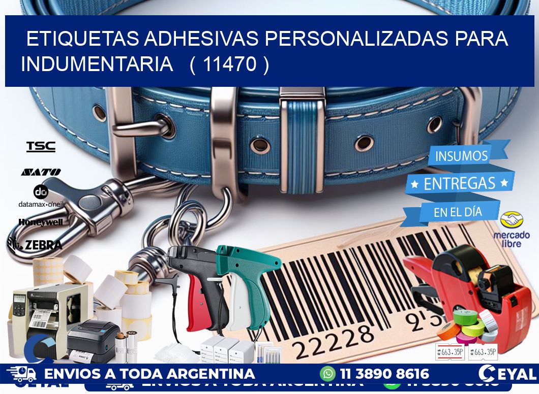 ETIQUETAS ADHESIVAS PERSONALIZADAS PARA INDUMENTARIA ( 11470 )