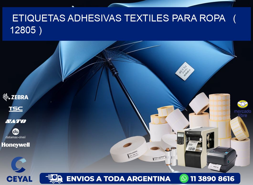 ETIQUETAS ADHESIVAS TEXTILES PARA ROPA ( 12805 )
