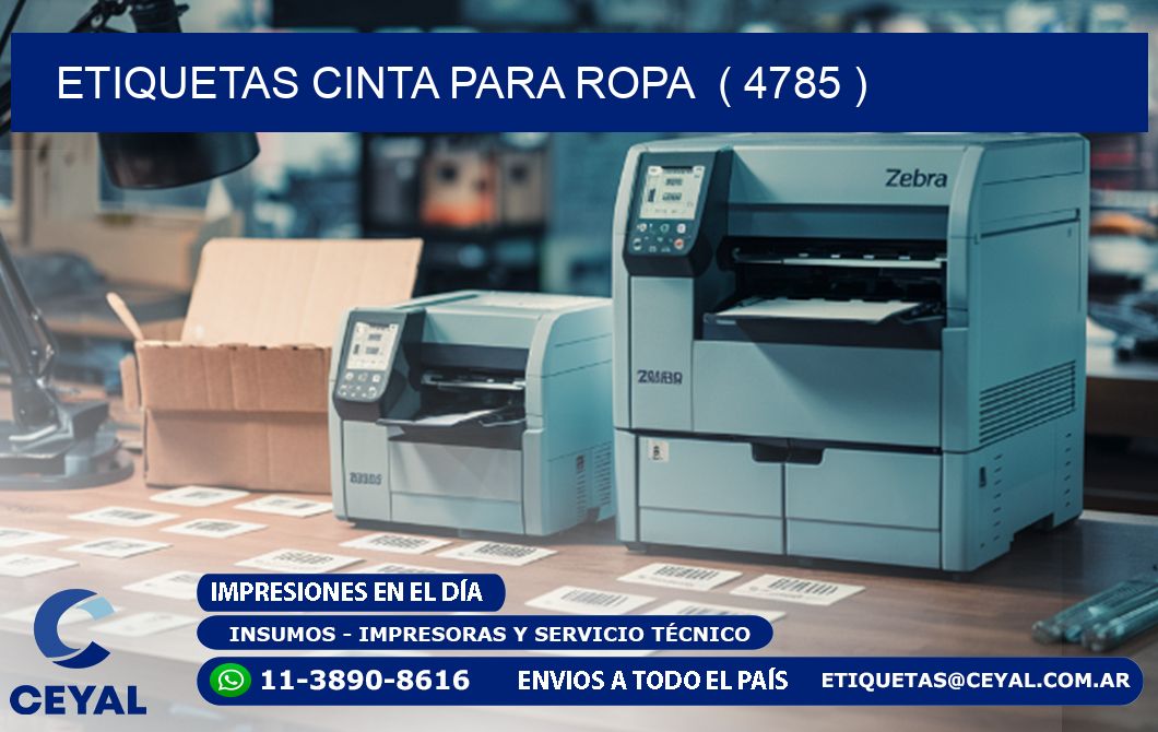 ETIQUETAS CINTA PARA ROPA ( 4785 )
