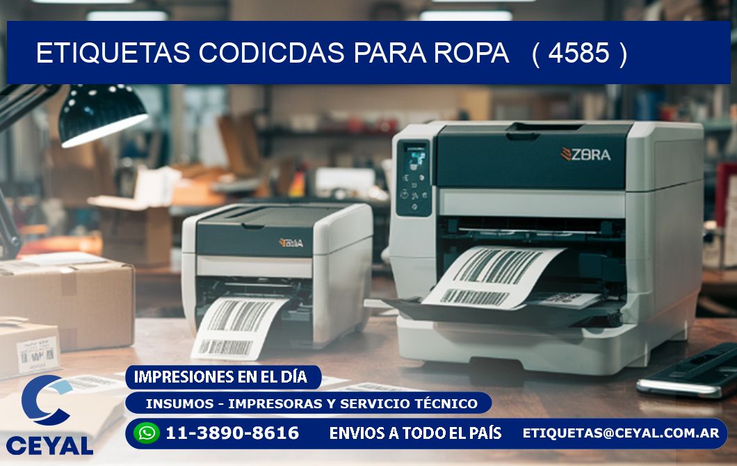ETIQUETAS CODICDAS PARA ROPA ( 4585 )
