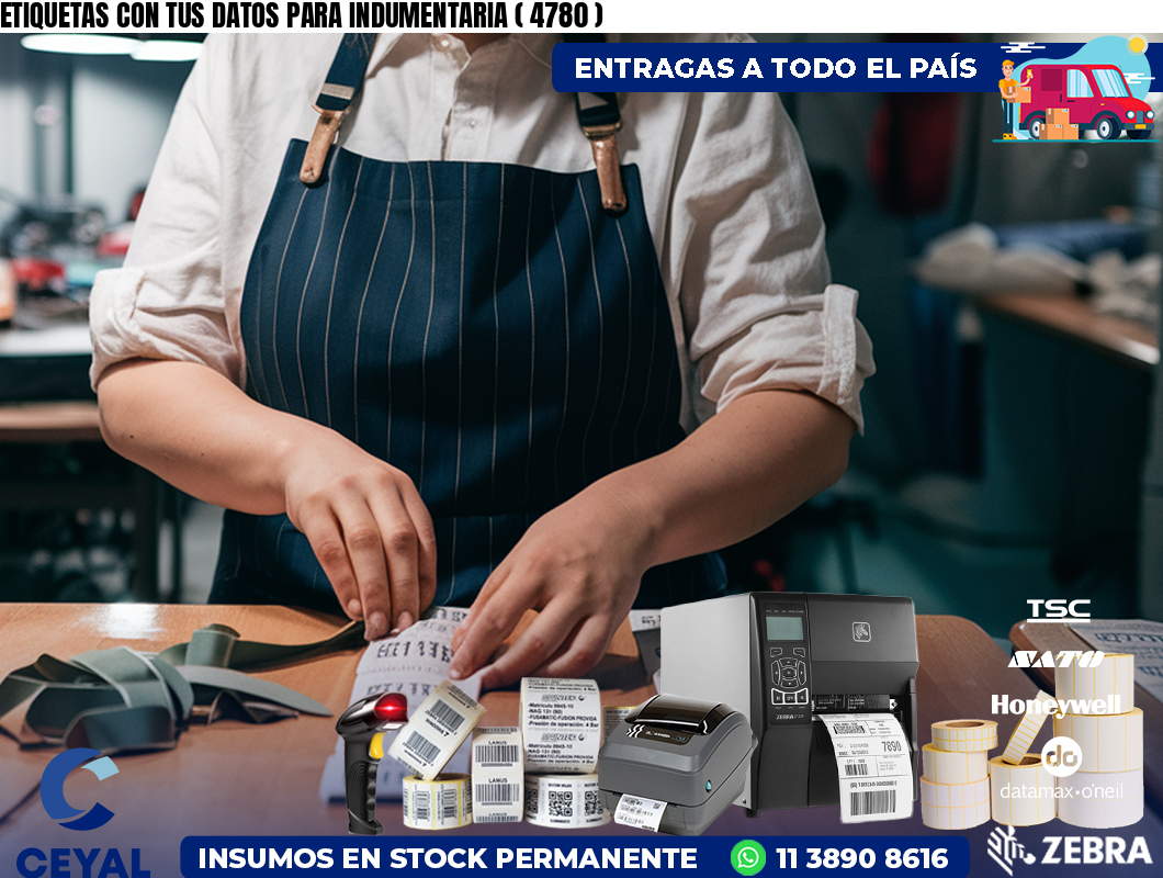 ETIQUETAS CON TUS DATOS PARA INDUMENTARIA ( 4780 )