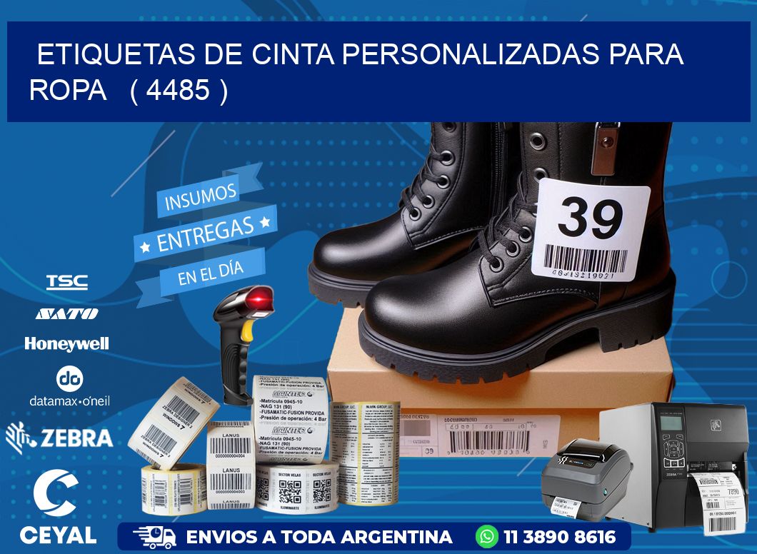 ETIQUETAS DE CINTA PERSONALIZADAS PARA ROPA ( 4485 )