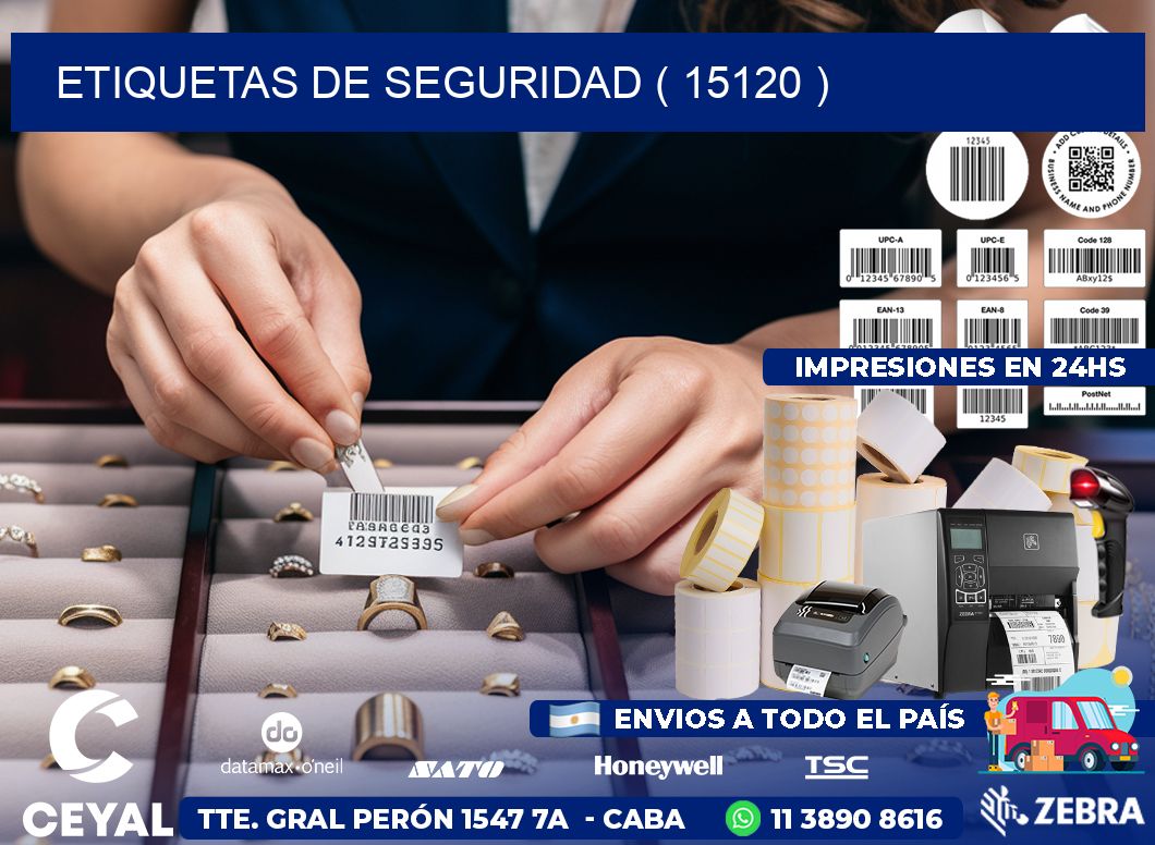 ETIQUETAS DE SEGURIDAD ( 15120 )