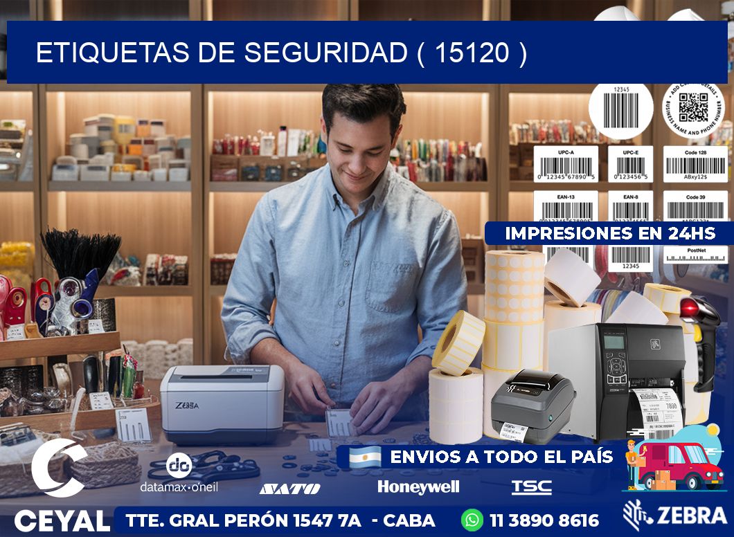 ETIQUETAS DE SEGURIDAD ( 15120 )