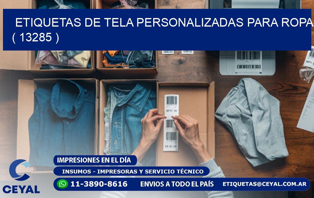 ETIQUETAS DE TELA PERSONALIZADAS PARA ROPA ( 13285 )