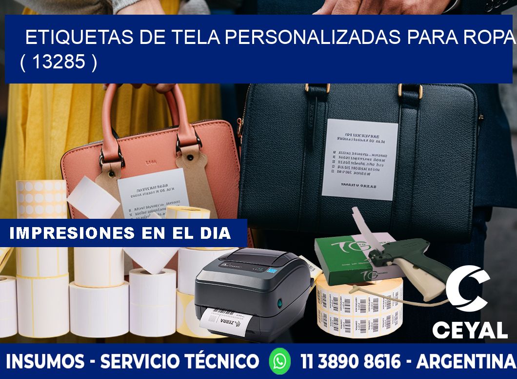 ETIQUETAS DE TELA PERSONALIZADAS PARA ROPA ( 13285 )