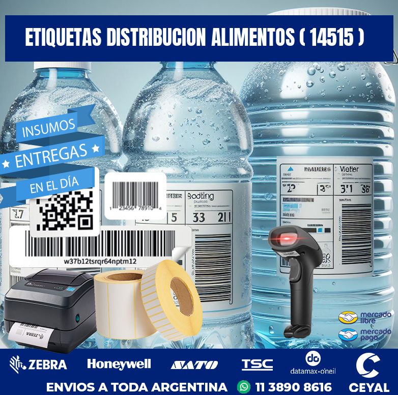 ETIQUETAS DISTRIBUCION ALIMENTOS ( 14515 )