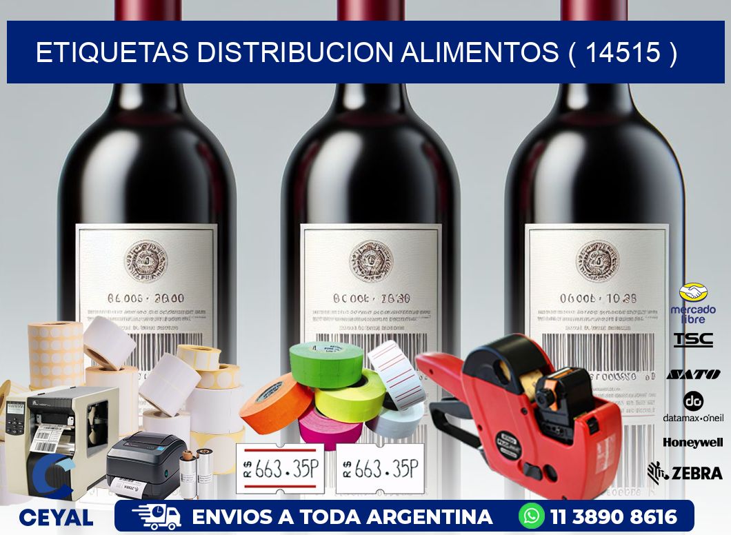ETIQUETAS DISTRIBUCION ALIMENTOS ( 14515 )