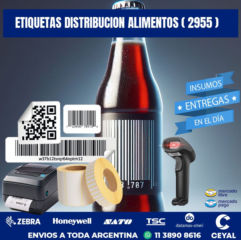 ETIQUETAS DISTRIBUCION ALIMENTOS ( 2955 )