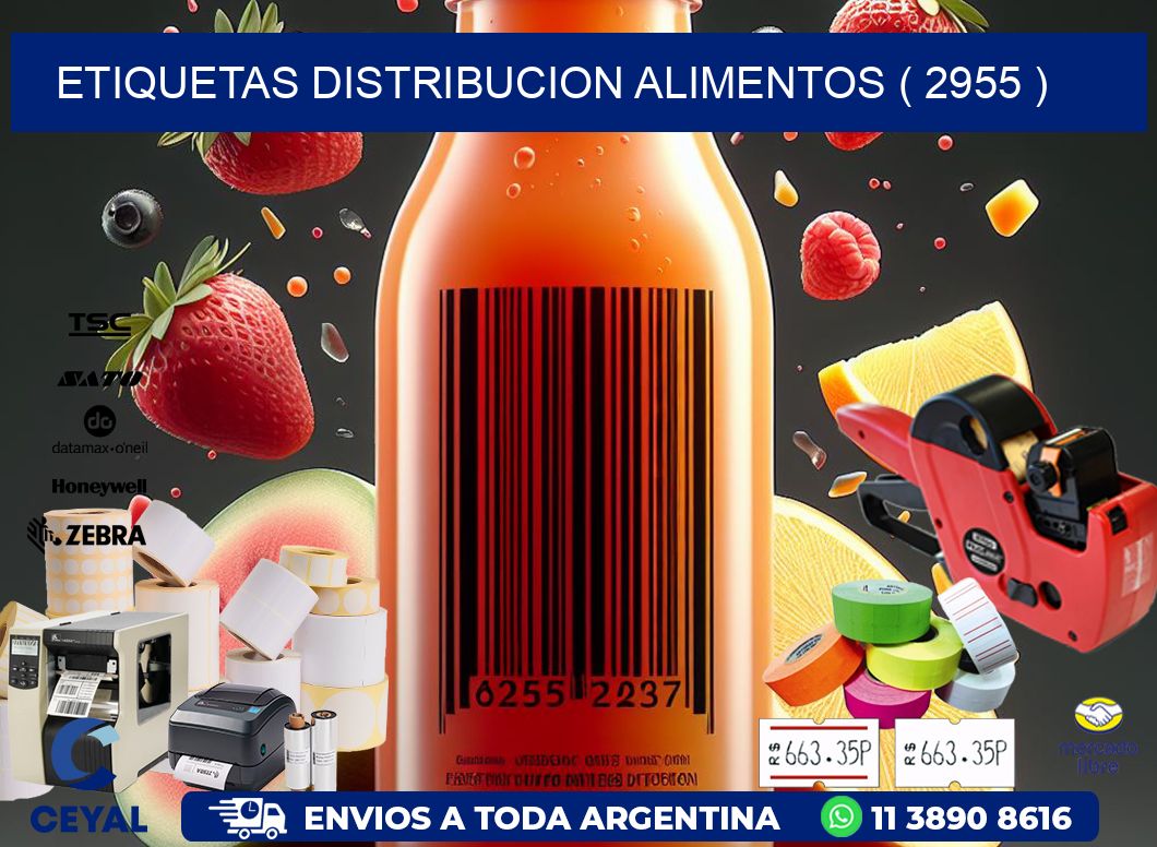 ETIQUETAS DISTRIBUCION ALIMENTOS ( 2955 )