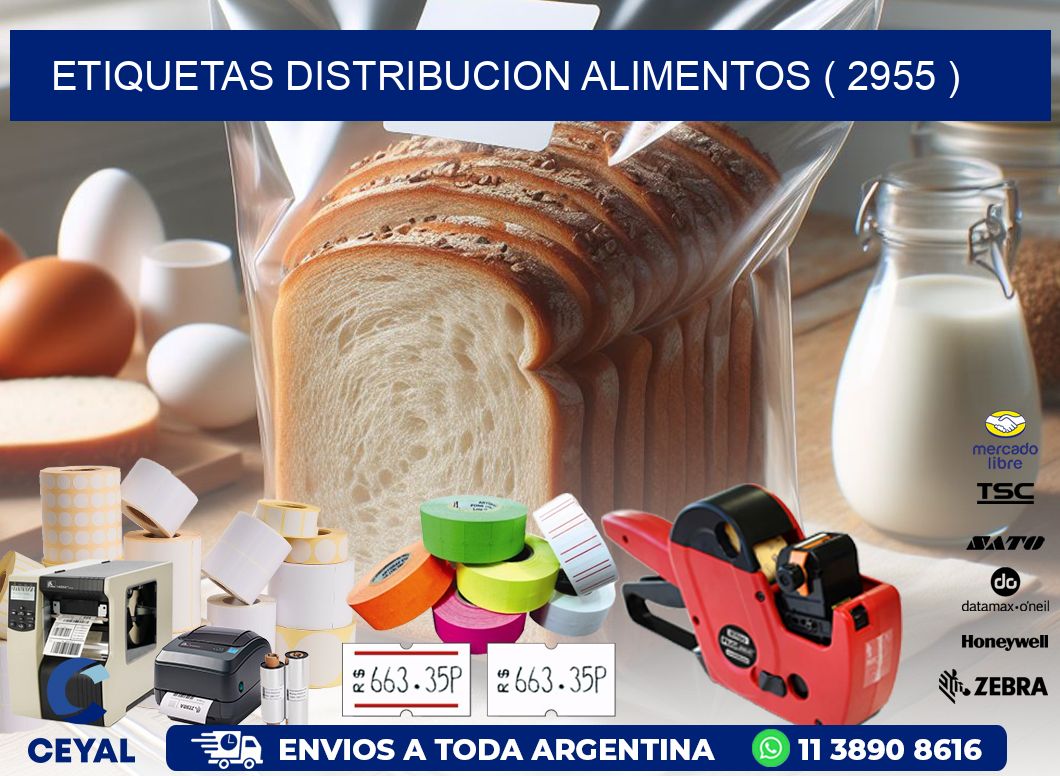 ETIQUETAS DISTRIBUCION ALIMENTOS ( 2955 )