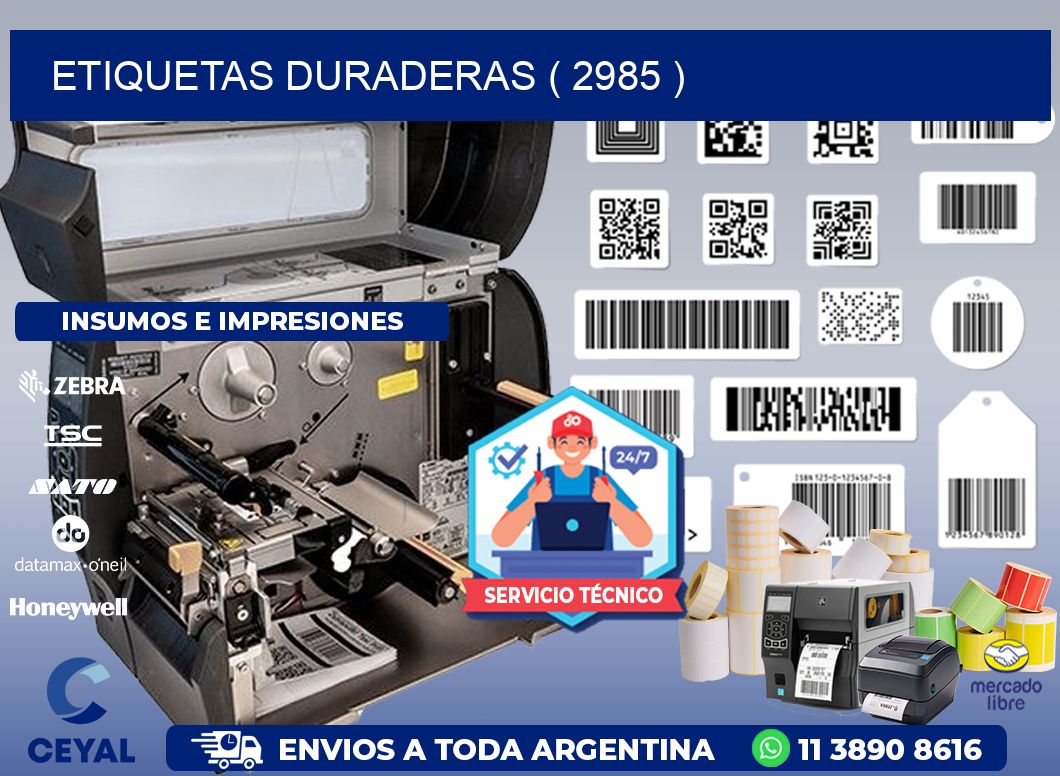 ETIQUETAS DURADERAS ( 2985 )