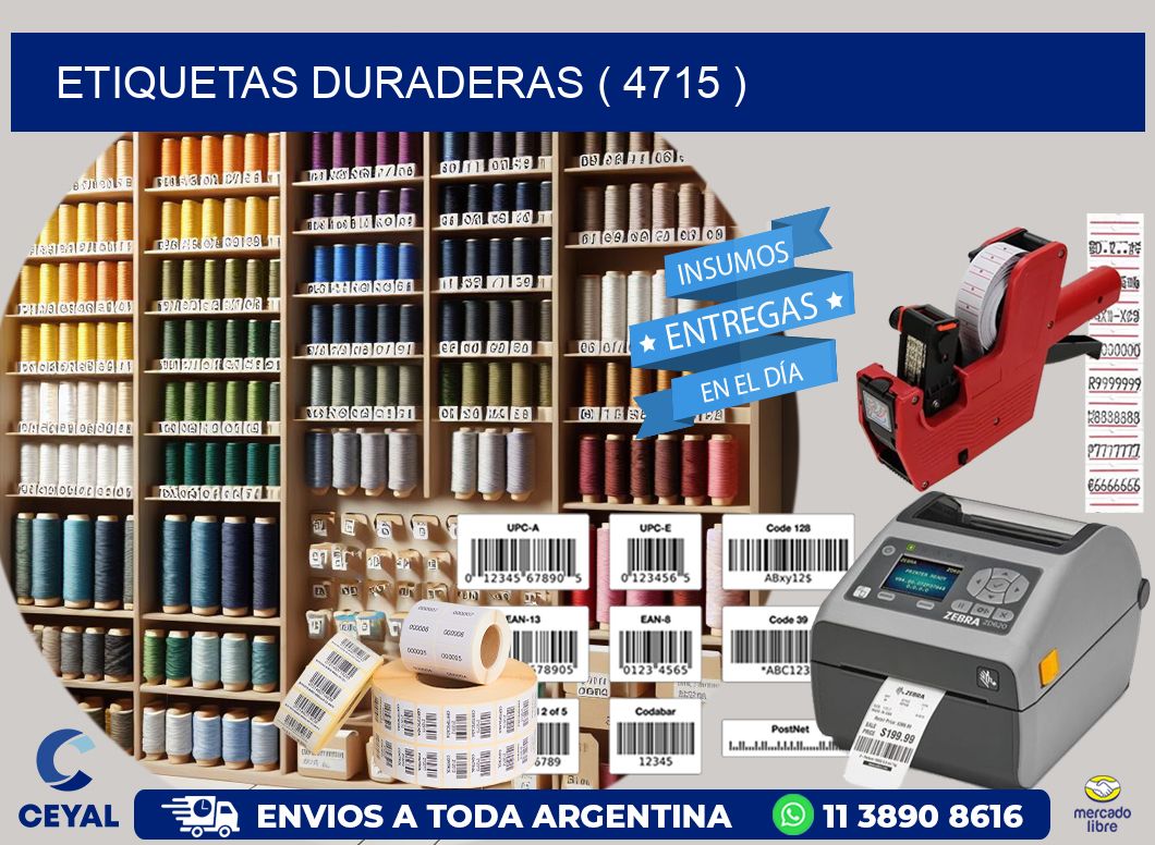 ETIQUETAS DURADERAS ( 4715 )