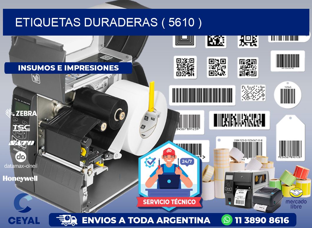 ETIQUETAS DURADERAS ( 5610 )