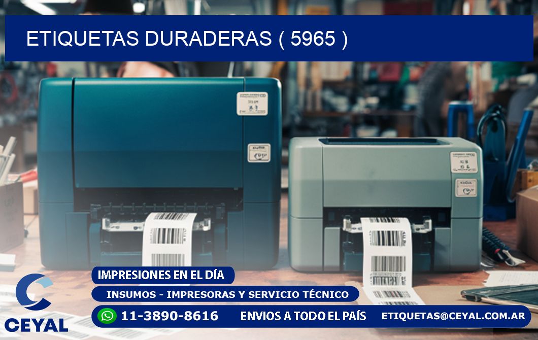 ETIQUETAS DURADERAS ( 5965 )