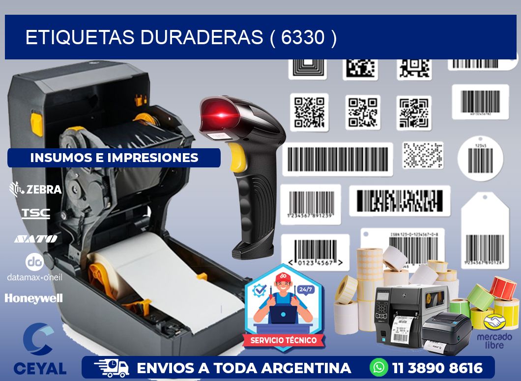 ETIQUETAS DURADERAS ( 6330 )