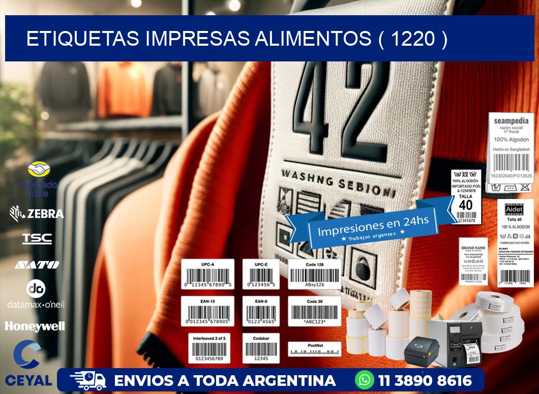 ETIQUETAS IMPRESAS ALIMENTOS ( 1220 )
