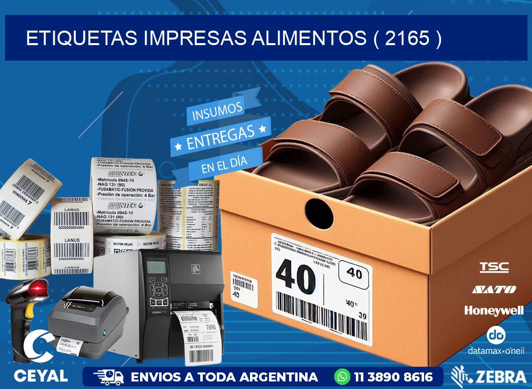 ETIQUETAS IMPRESAS ALIMENTOS ( 2165 )