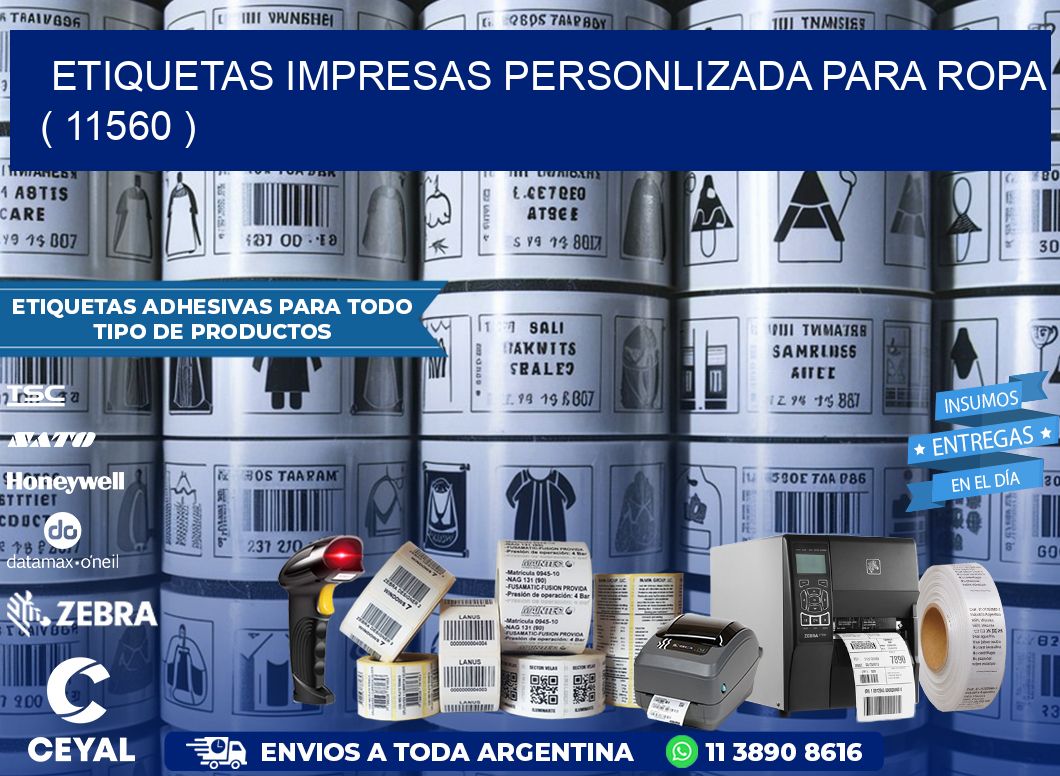 ETIQUETAS IMPRESAS PERSONLIZADA PARA ROPA ( 11560 )