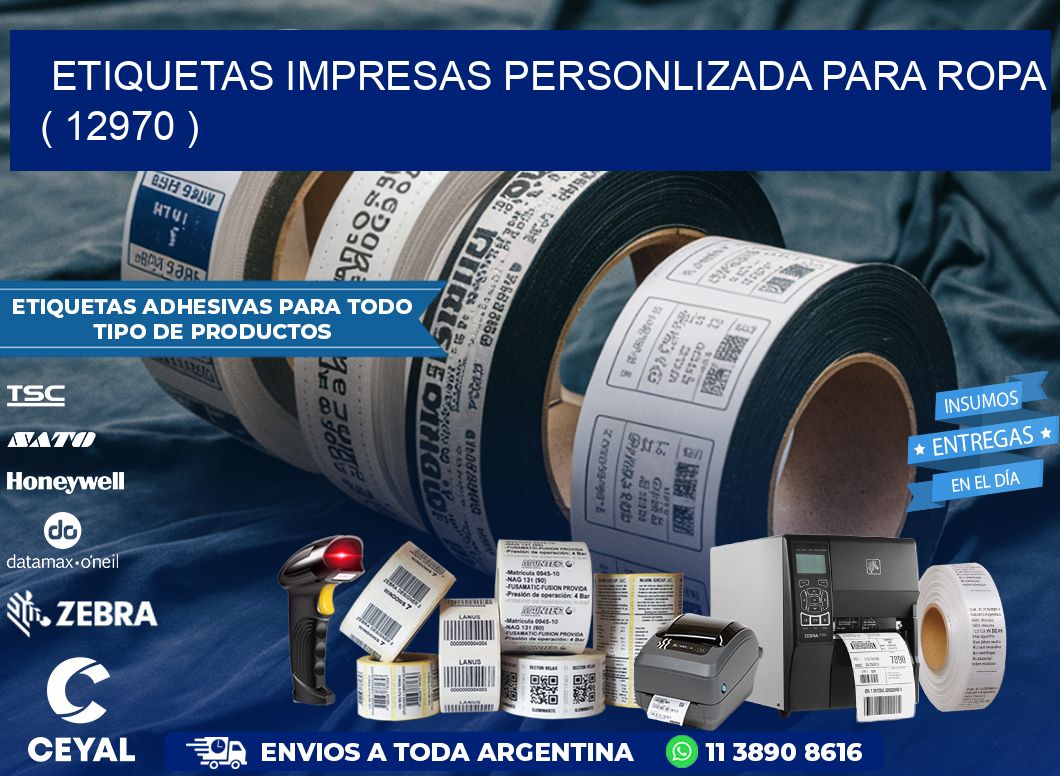 ETIQUETAS IMPRESAS PERSONLIZADA PARA ROPA ( 12970 )