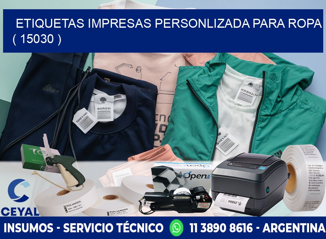ETIQUETAS IMPRESAS PERSONLIZADA PARA ROPA ( 15030 )