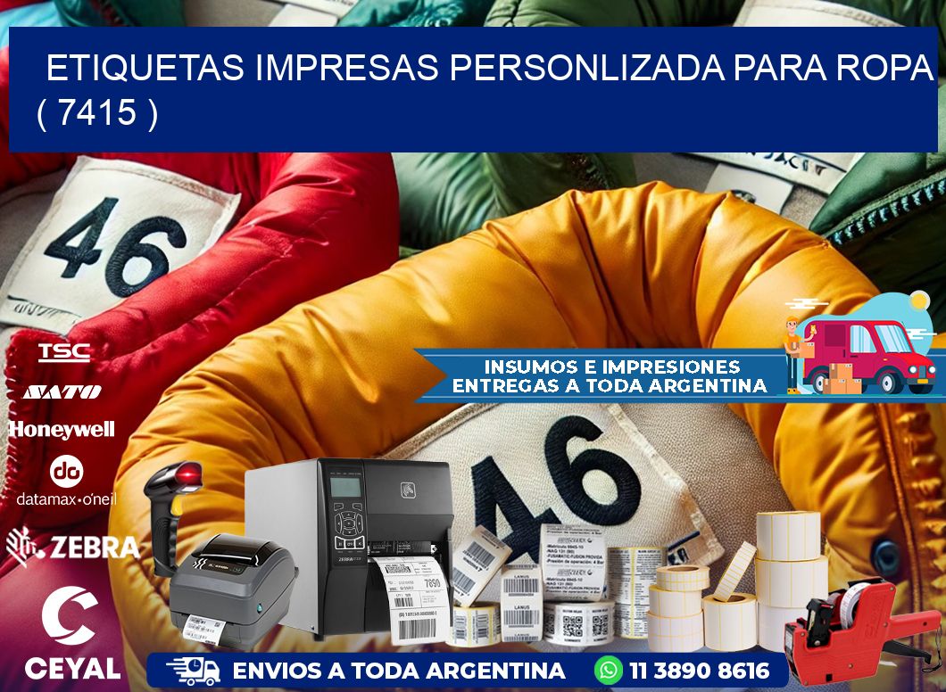 ETIQUETAS IMPRESAS PERSONLIZADA PARA ROPA ( 7415 )