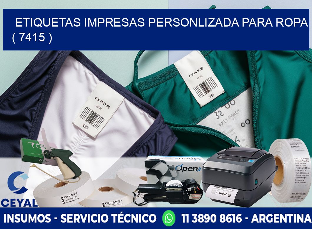 ETIQUETAS IMPRESAS PERSONLIZADA PARA ROPA ( 7415 )