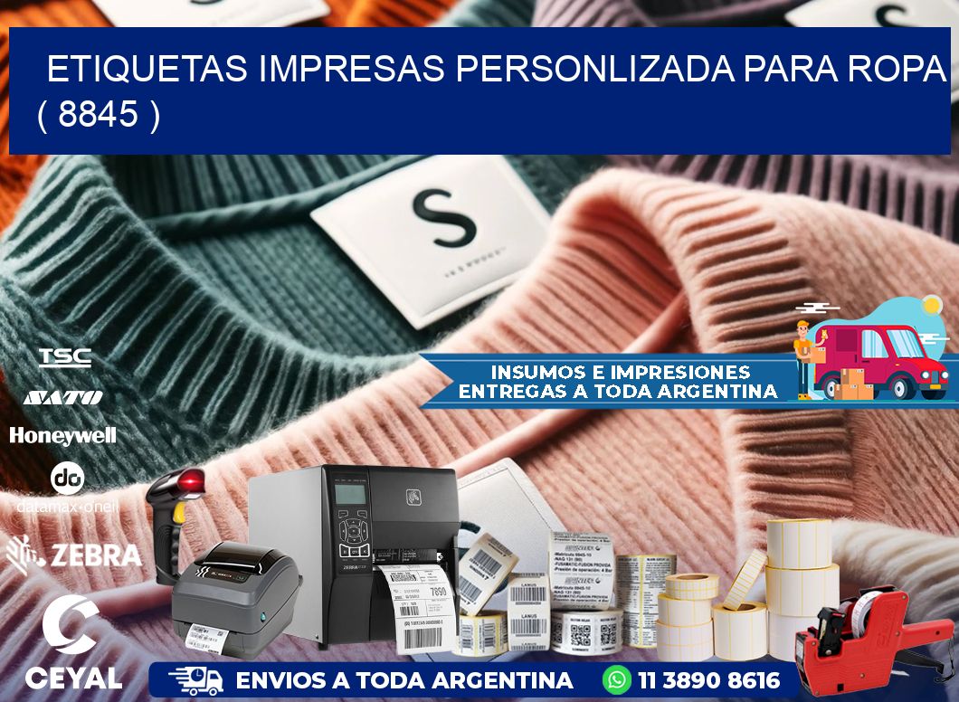 ETIQUETAS IMPRESAS PERSONLIZADA PARA ROPA ( 8845 )